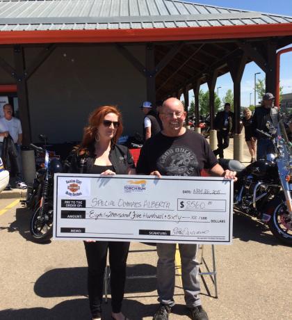 Gasoline Alley Harley-Davidson cheque