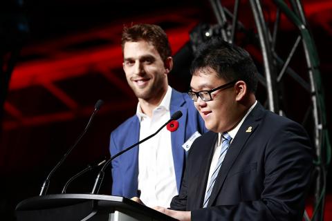 SCF 2017 ambassadors Brandon Sutter and Alex Pang