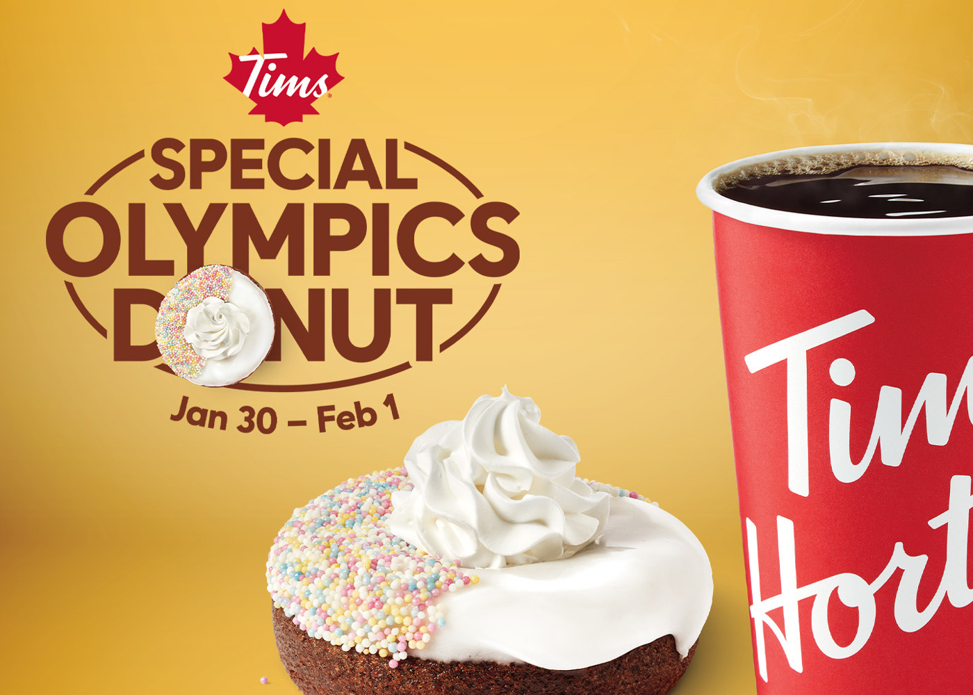 Special Olympics Donut at Tim Hortons