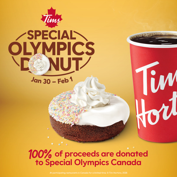 Special Olympics Donut at Tim Hortons