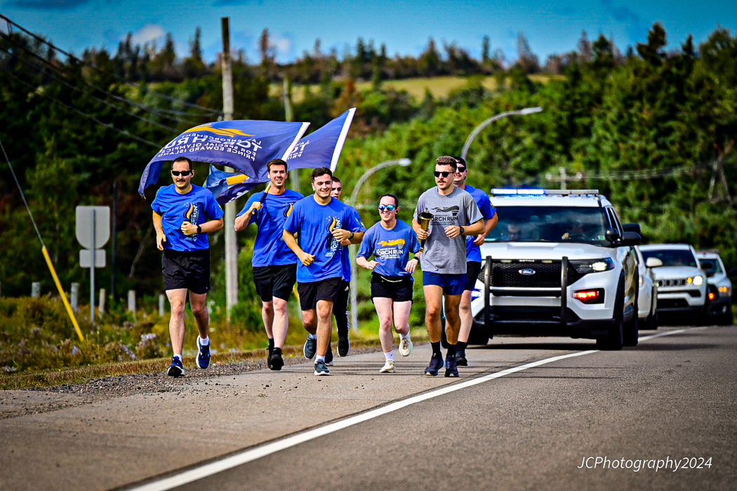 Special Olympics PEI, PEI Law Enforcement Torch Run for Special Olympics, Group of People Running