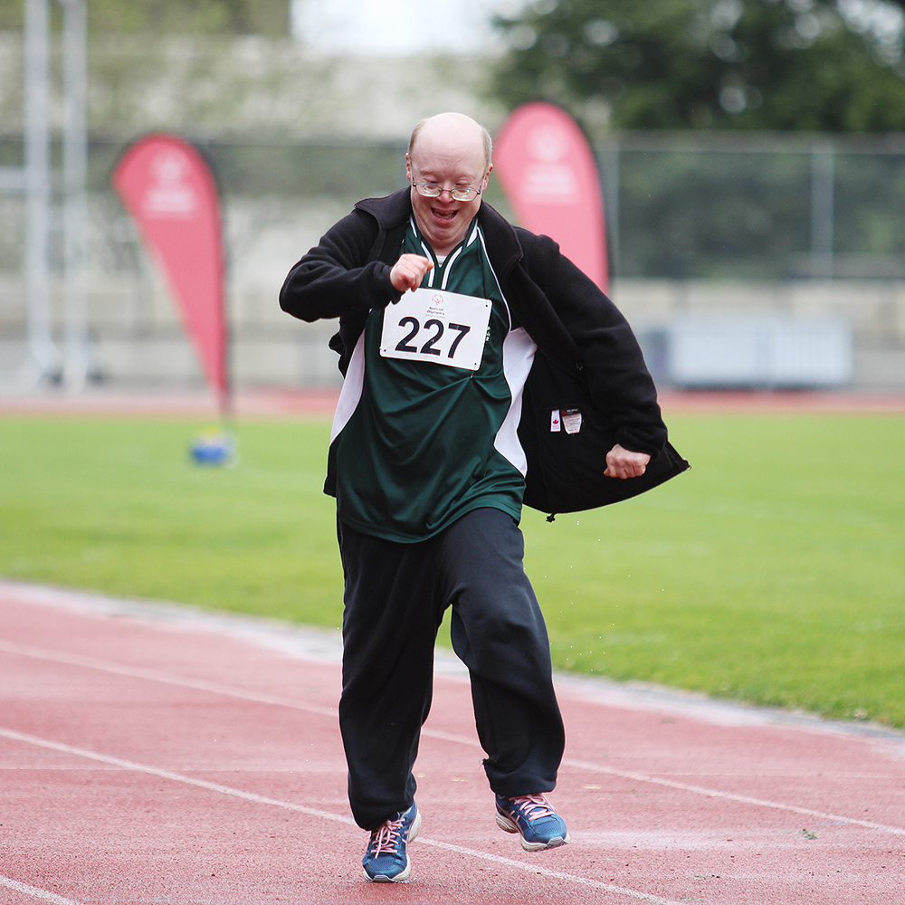 Athlete running