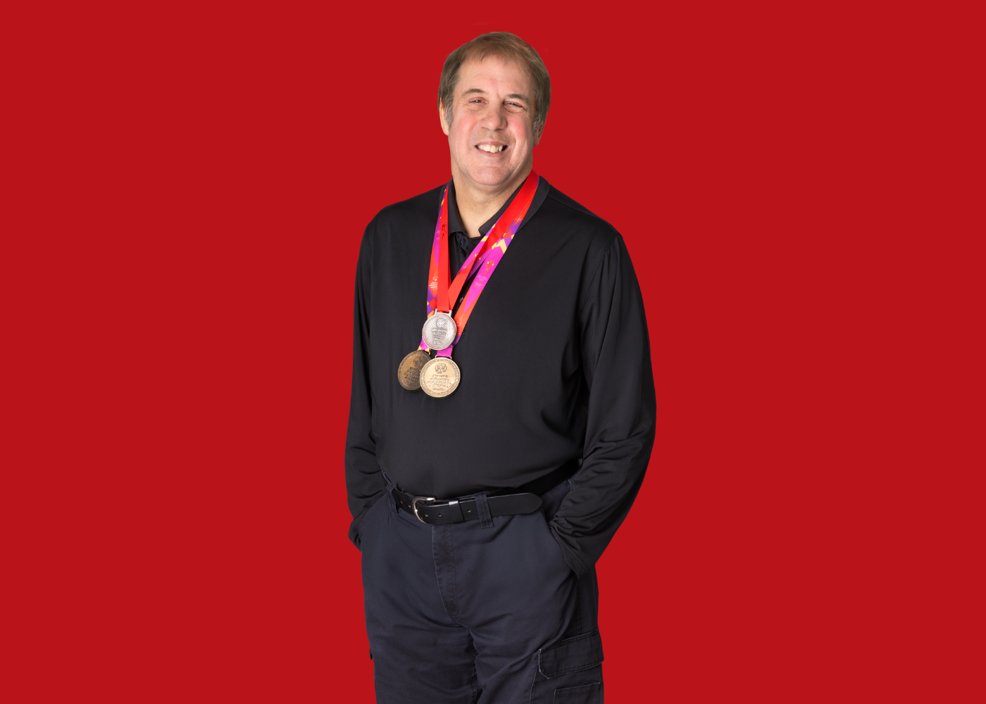 Bill Smith with red background. Bill Smith with red background.
