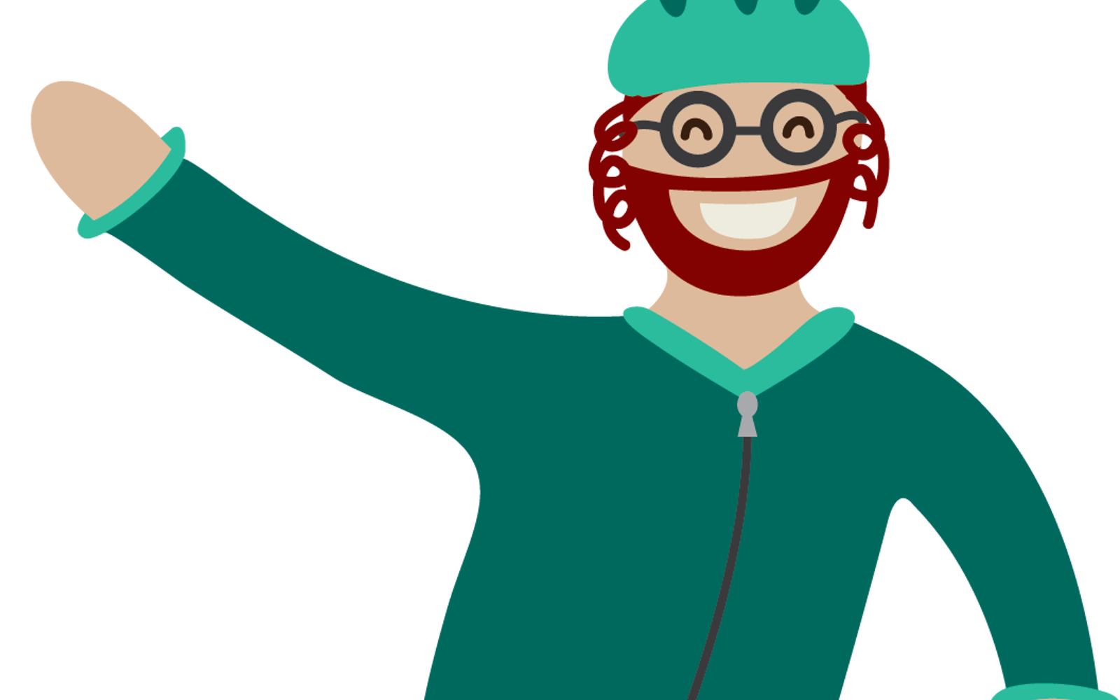 Illustration of a person speed skating