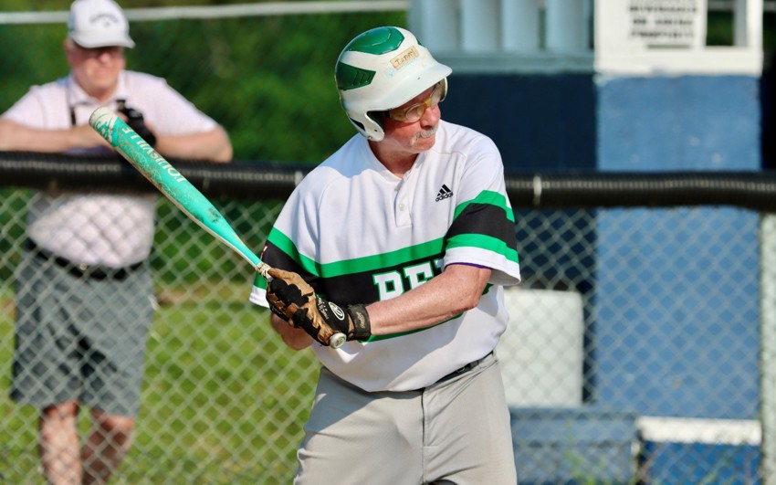 Team PEI 2026 Softball athlete, Tommy MacGuigan at bat