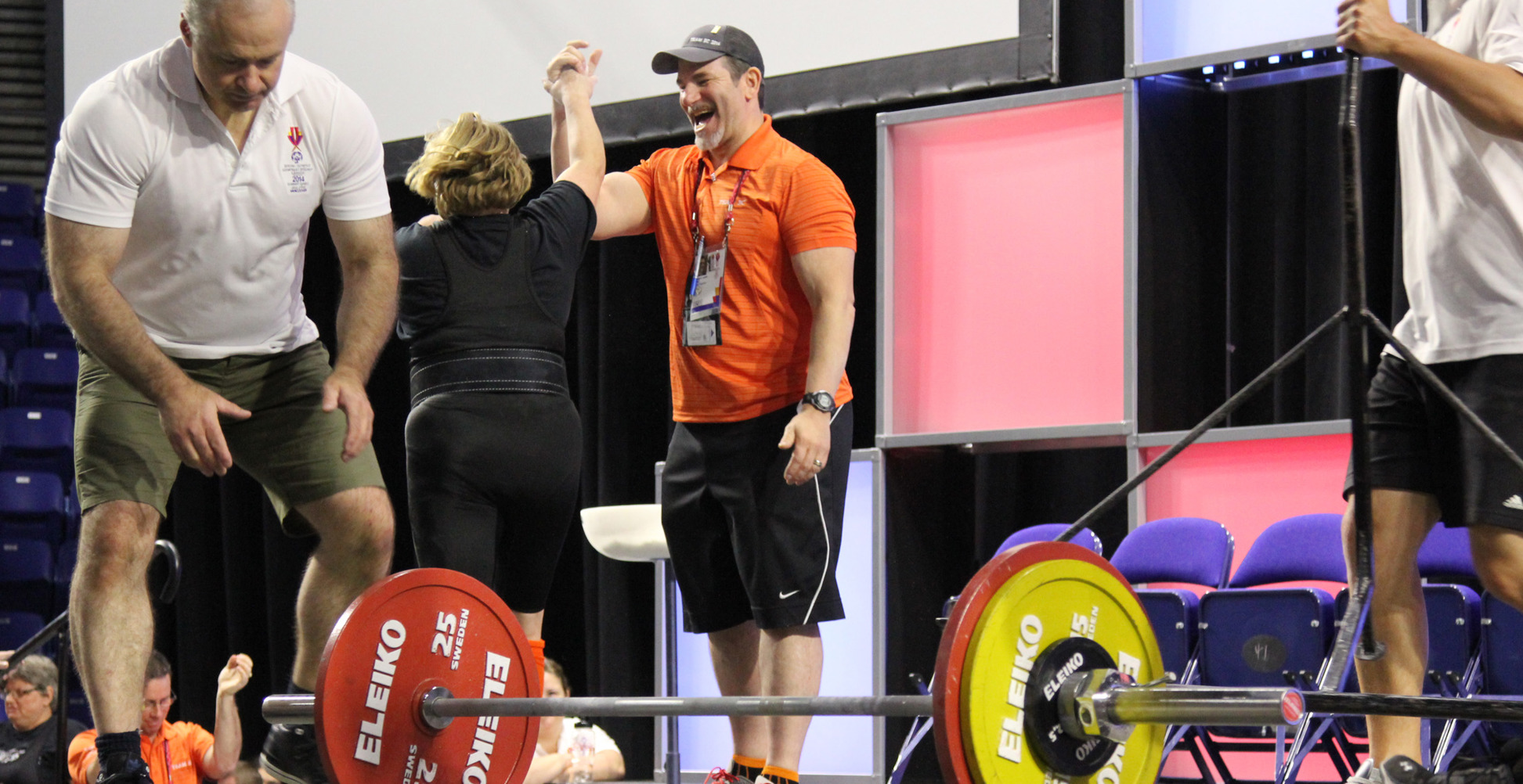 Coaching_PL high five_Joanne Gerry_2014 SOC Games.jpg