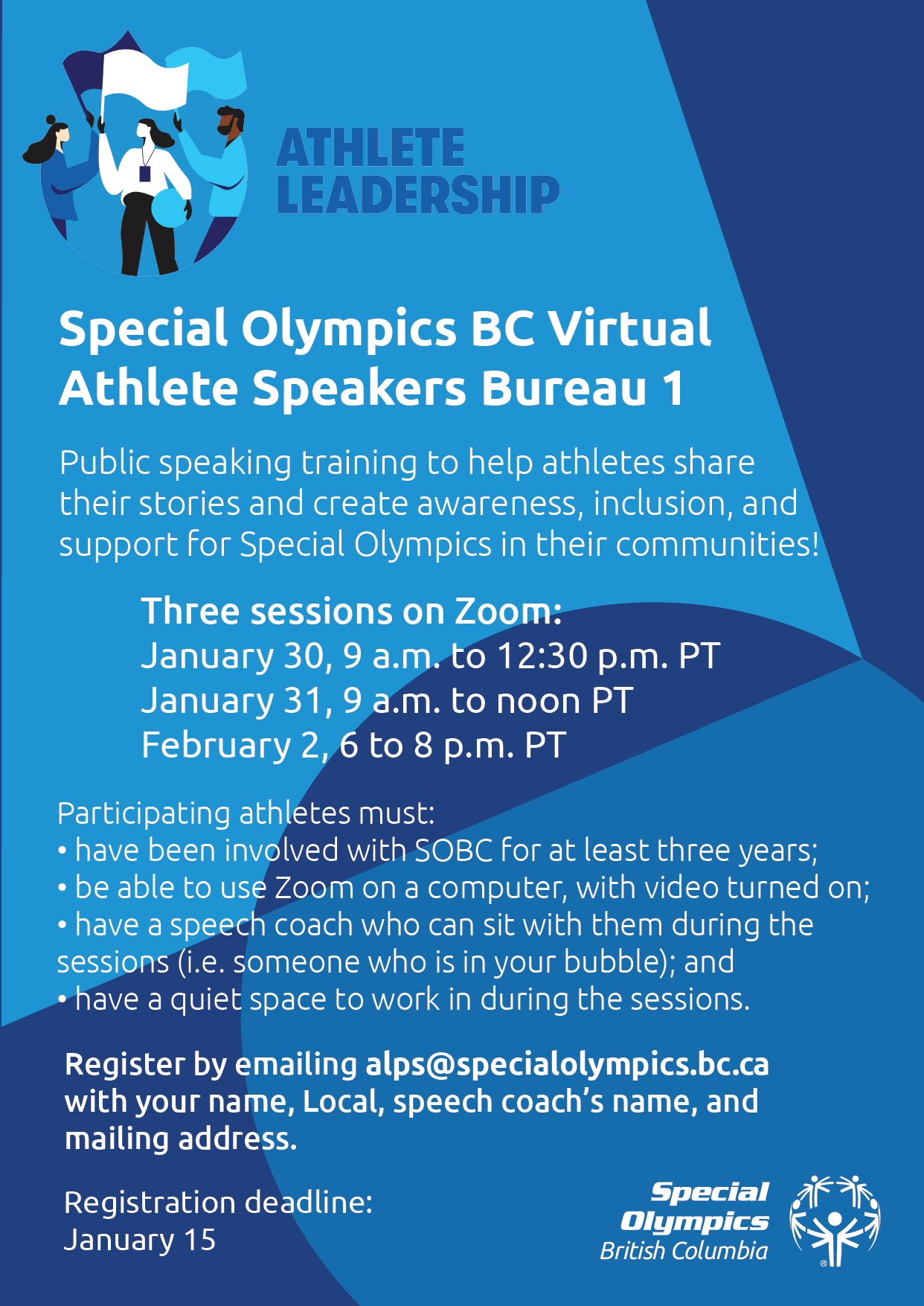 Special Olympics BC Virtual Speakers Bureau 1