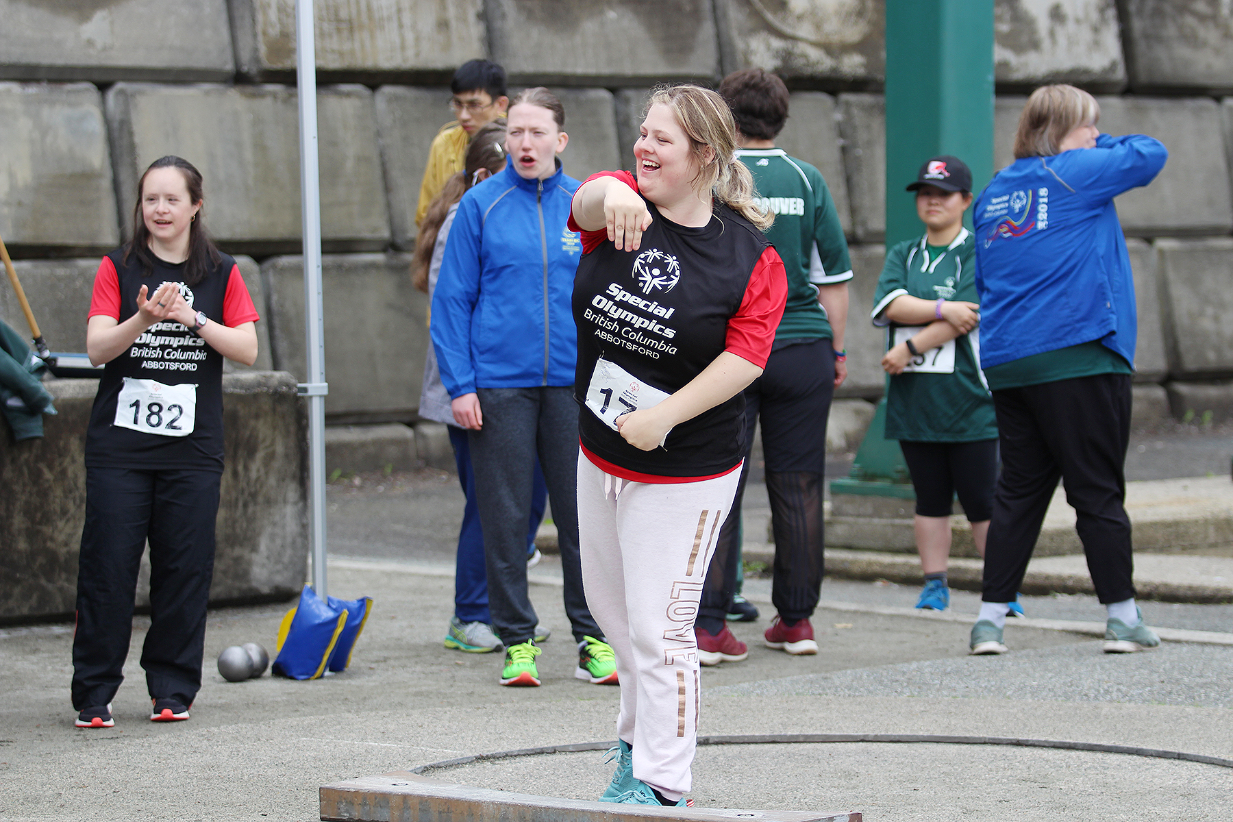 Abbotsford shotput caught in action!