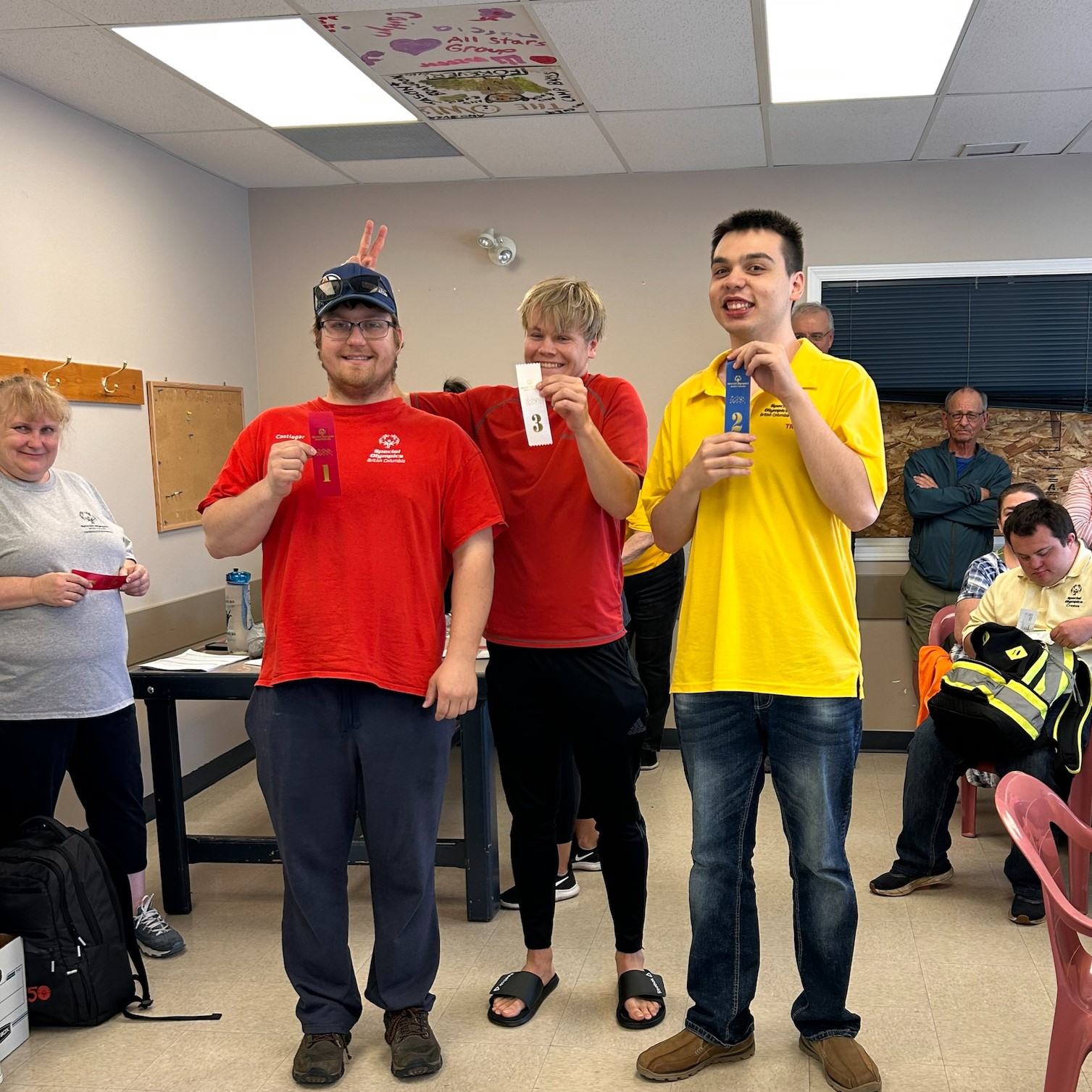 SOBC—Castlegar athletes with ribbons.