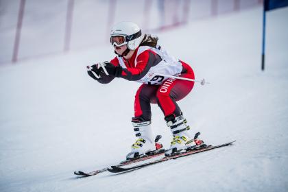 Special Olympics Skiier