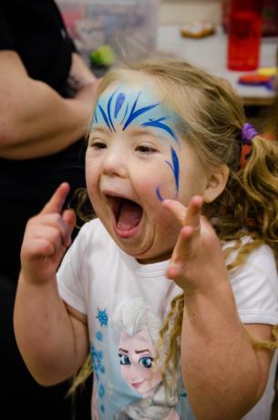 Youth athlete cheering