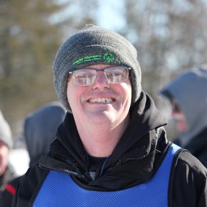 Special Olympics PEI, Athlete Outside Smiling