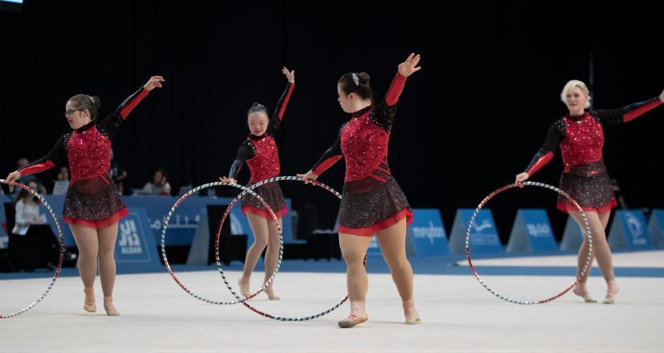 SO Team Canada’s rhythmic gymnasts compete at World Games.