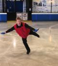 Special Olympics Ontario athlete Tim Goodacre skates on the ice.