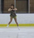 Nadia Bouillon performs on the ice