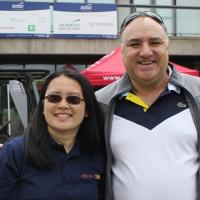 SOBC athlete and Director Susan Wang with Ivan Mullany, Newmont Goldcorp Senior Vice President of Global Projects.