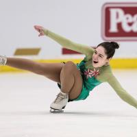 Molly performs on the ice