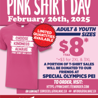 Special Olympics PEI, DALMAC, Pink Shirt Day