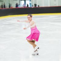 Stephanie Lachance on the ice