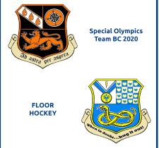 Coats of Arms designed by Special Olympics Team BC 2020's floor hockey teams