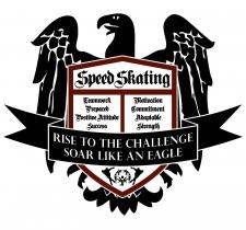 Special Olympics Team BC 2020 Speed Skating Coat of Arms