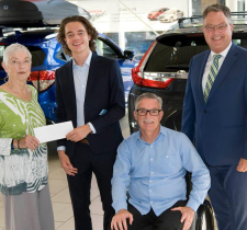 New Car Dealers Foundation group photo of four people