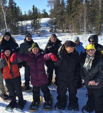 Snowshoeing