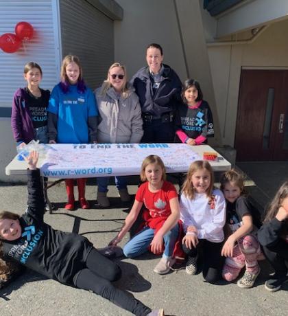 White Rock RCMP and students support inclusion