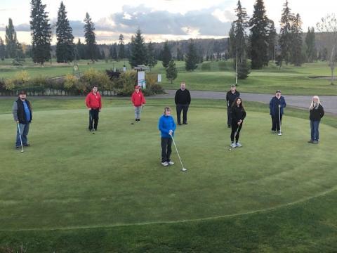 The SOBC - Prince George golf program put on their game faces for competition time.