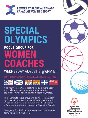 Canadian Women & Sport: Focus Groups  Special Olympics Newfoundland  and Labrador
