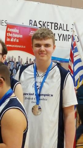 Special Olympics BC's Matthew Hender at BC Games