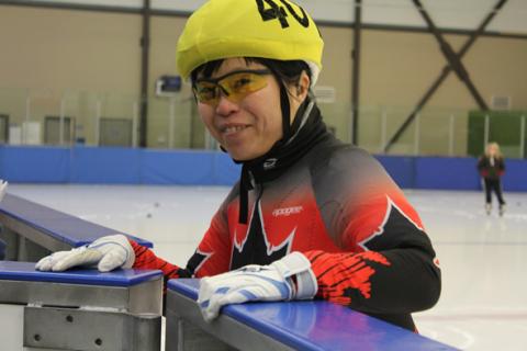 Special Olympics BC speed skater