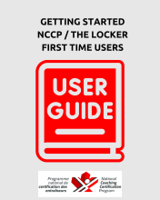 Getting Started First Time User for NCCP / The Locker